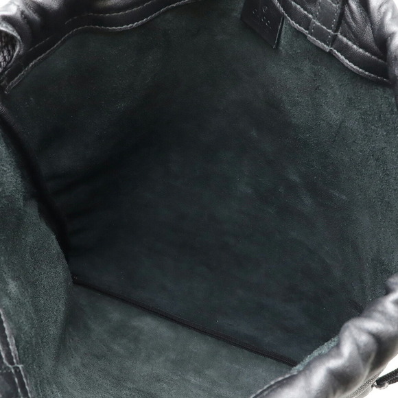 GUCCI Black Leather Backpack main image 6